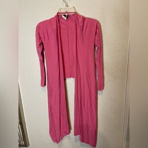Y2K xs Wet Seal Vibrant Pink Open Cardigan